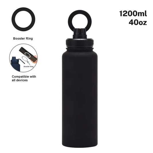 PuraCool 1200ml Stainless Steel Insulated Water Bottle 💧 | Sports & Travel Flask