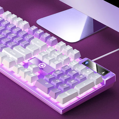 ⌨️ GlobalMarket Low-Profile Wired Gaming Keyboard with Numpad – RGB Style Keyboard for PC & Laptop
