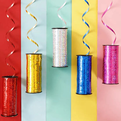 100 Yards Glitter Curling Ribbon Roll – Party & Gift Wrap Decoration