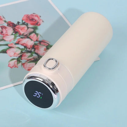 ☕ Smart Temperature Display Vacuum Flask (400–420ml)