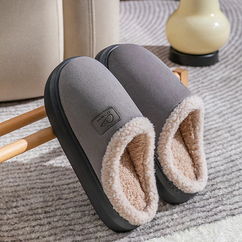 Women Winter Platform Slippers ❄️🥿 | Plush Faux Suede