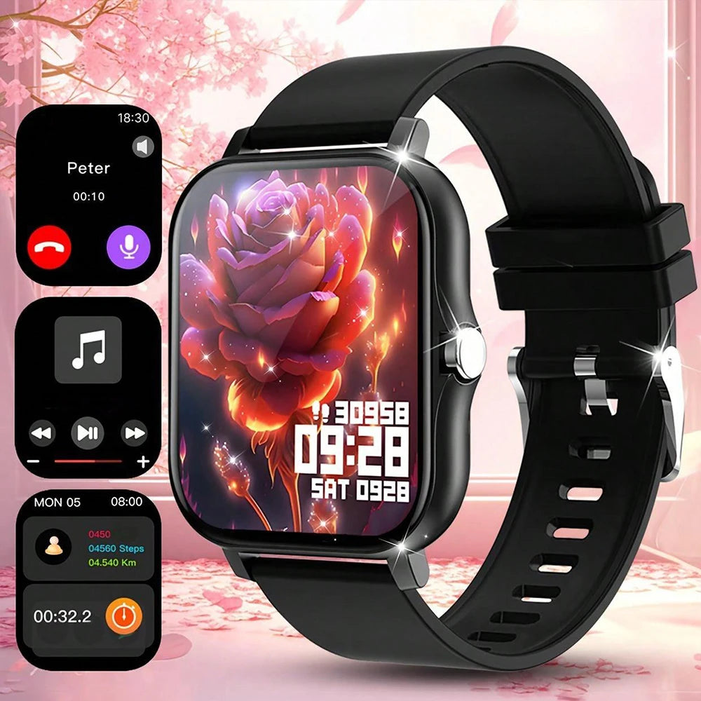 Bluetooth Call Smart Watch – 1.83” Touch Fitness Tracker