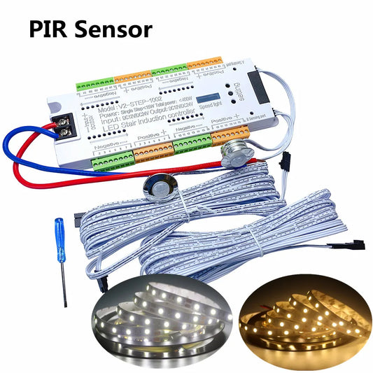💡🪜 PIR Motion Sensor Stair LED Strip | Smart Lighting ✨