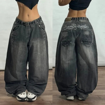 Glomexia Y2K Baggy Punk Jeans 🖤