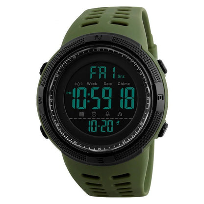 🌍 Glomexia – Men’s Military Style Digital Sports Watch with LED Display