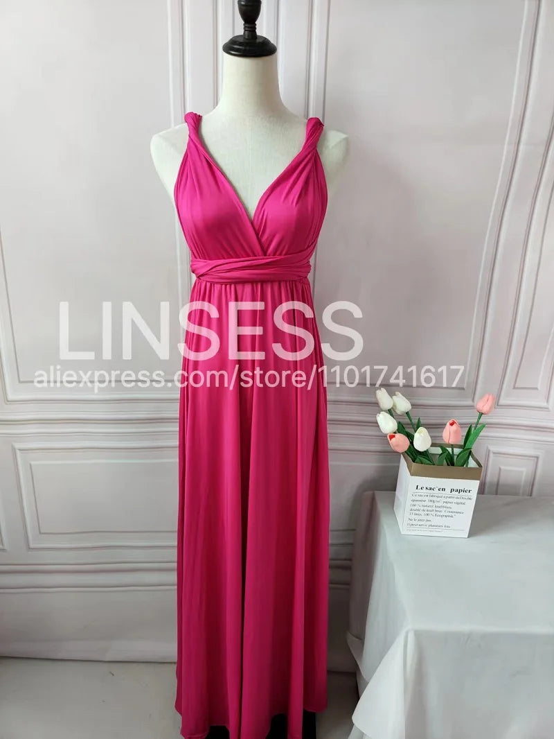 Rust Infinity Multiway Maxi Dress – Bridesmaid & Evening Gown