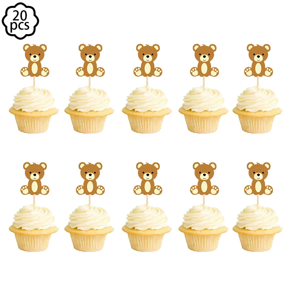 Premium Teddy Bear Birthday Balloon Decoration Set