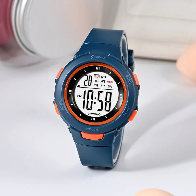 Kids Digital Watch – Luminous Waterproof Alarm Clock