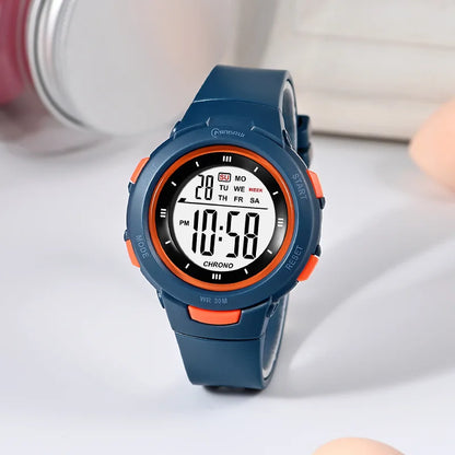 Kids Digital Watch – Luminous Waterproof Alarm Clock
