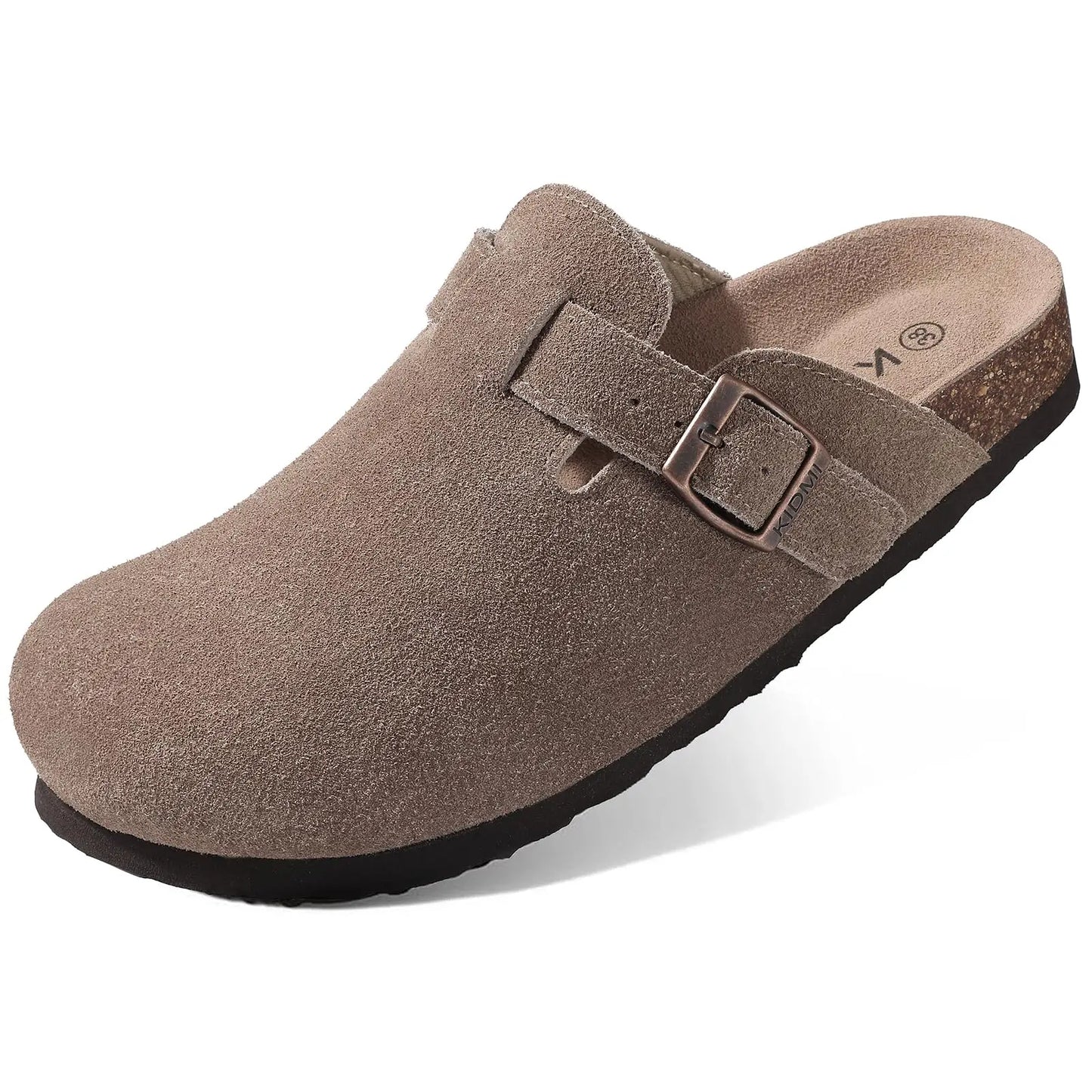🥿 Suede Cork Clogs – Arch Support Comfort Mules (Unisex)