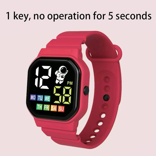 ⌚ Kids LED Smart Digital Watch – Waterproof Sports Style 💧✨