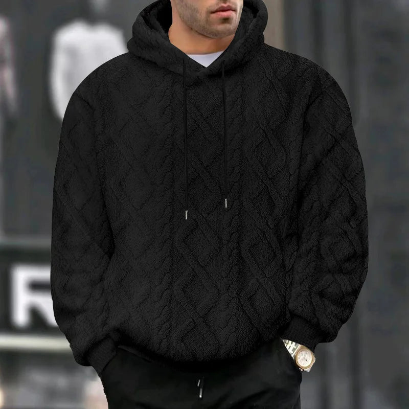 🧶 Jacquard Pullover Hoodie