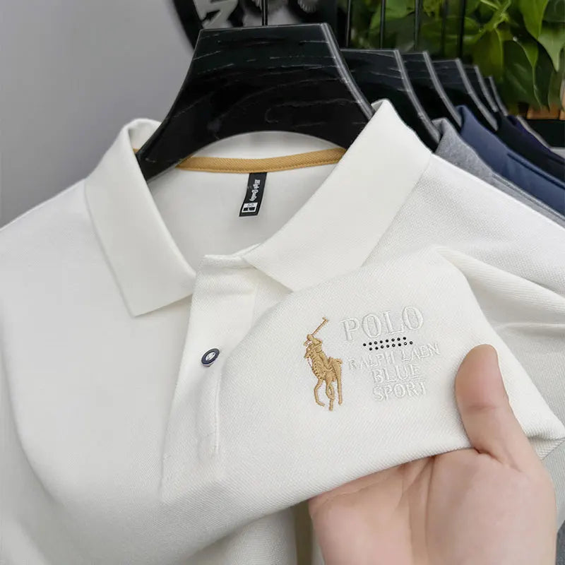 👔❄️ Men’s Formal Cotton Polo | Winter Business Style ✨
