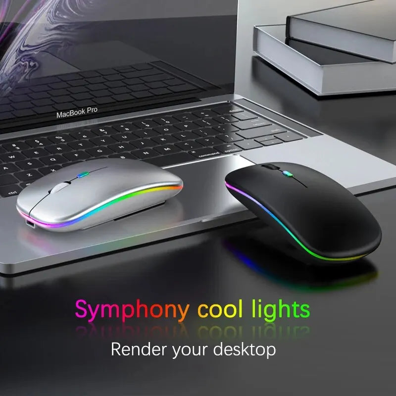 🖱️ Glomexia RGB Wireless Rechargeable Mouse (3600 DPI)