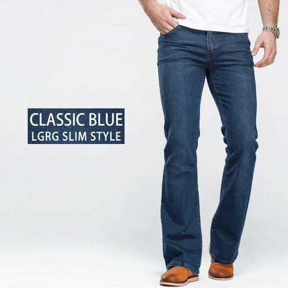 🔥 Men’s Slim Fit Bootcut Jeans – Stretch Denim Casual Pants