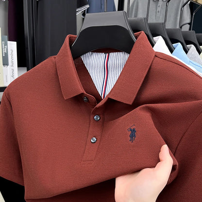 👕🧵 Men’s Embroidered Cotton Polo | Summer Casual 😎