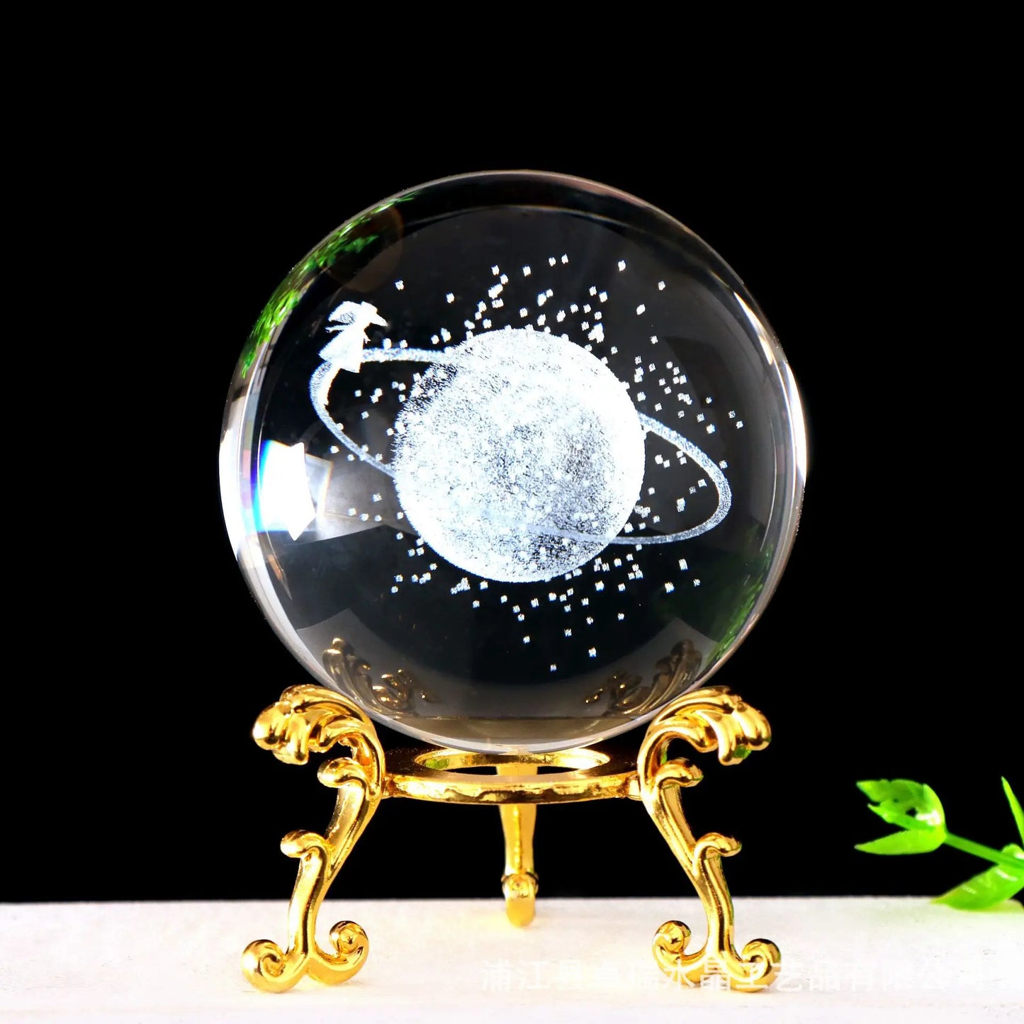 3D Solar System Crystal Ball with Stand