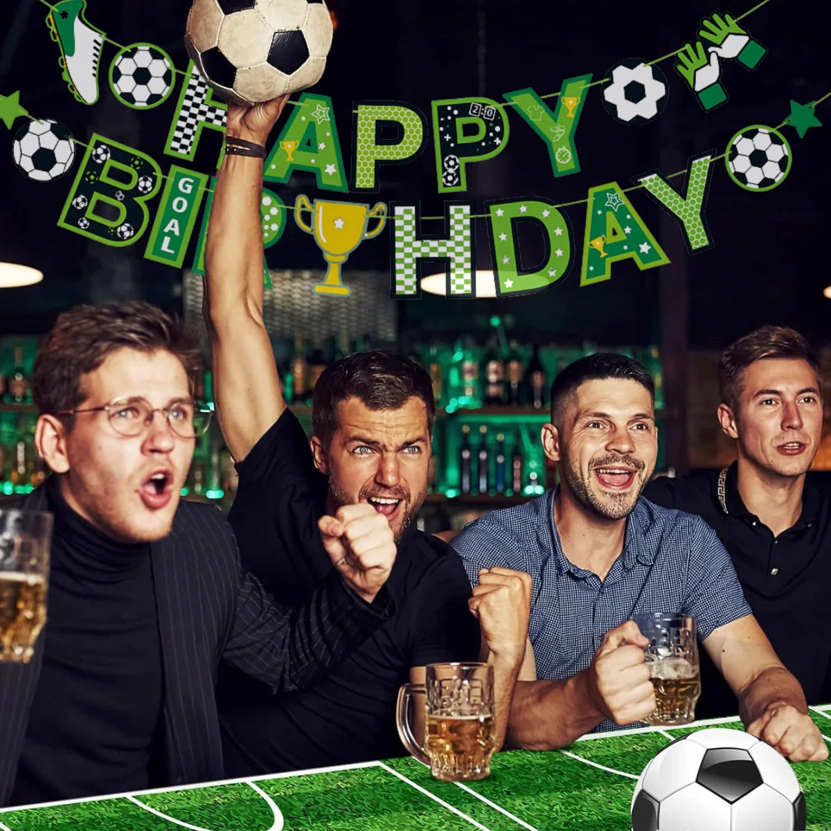 Soccer Football Birthday Party Decoration Set