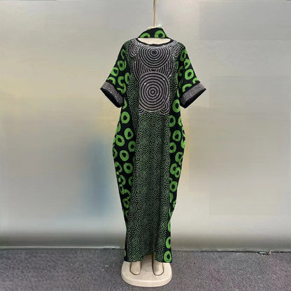 👗 Women’s African Style Floor-Length Maxi Dress 💎