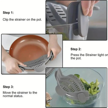 🍲 ✨ Glomexia Clip-On Pot Strainer