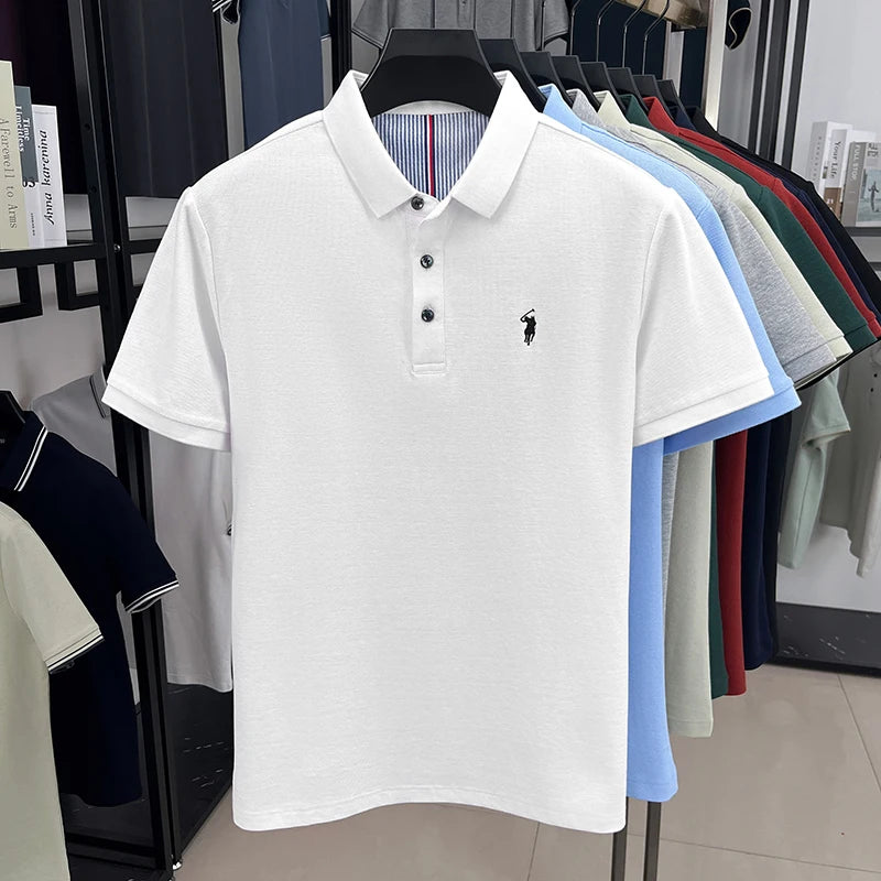 👕🧵 Men’s Embroidered Cotton Polo | Summer Casual 😎