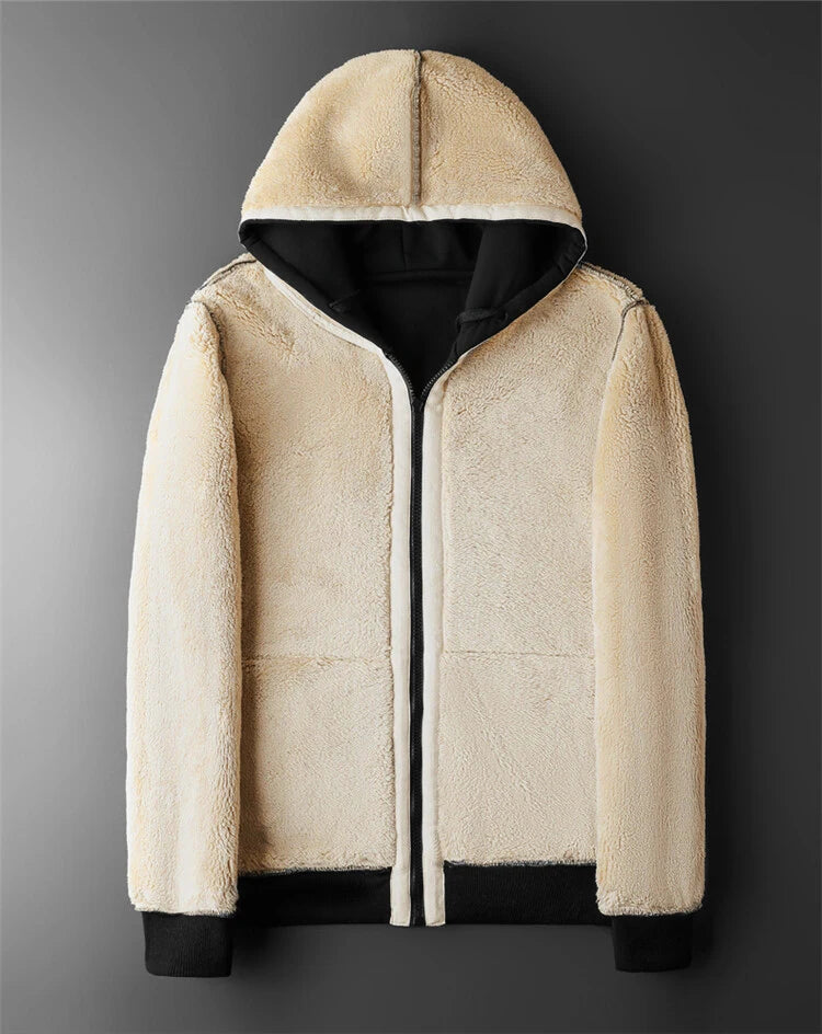 Men Winter Hooded Jacket ❄️ | Thick Warm Zip Coat