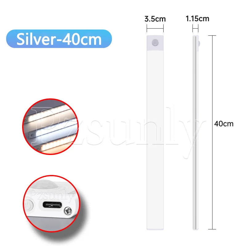 🌙💡 USB Motion Sensor Cabinet Light | Rechargeable ✨