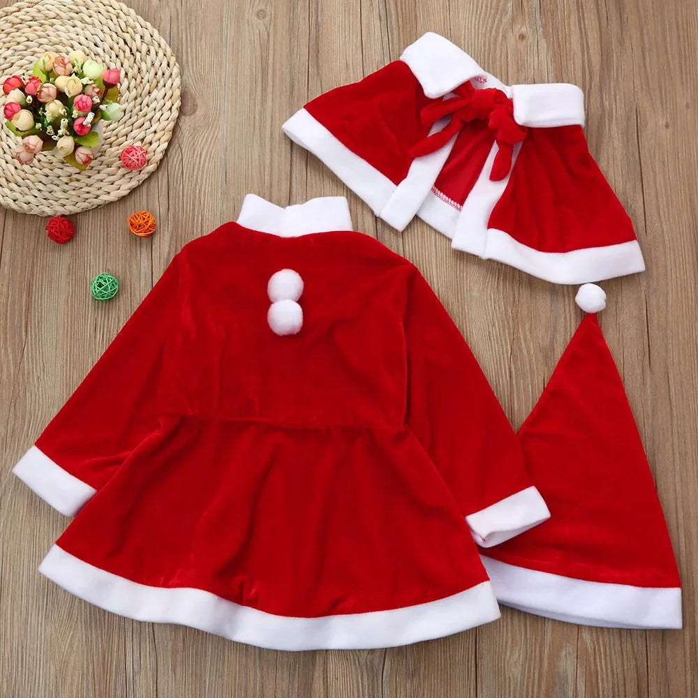 Glomexia Kids Santa Costume 🎅 | Christmas Cosplay Outfit Set