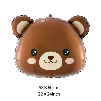 Premium Teddy Bear Birthday Balloon Decoration Set