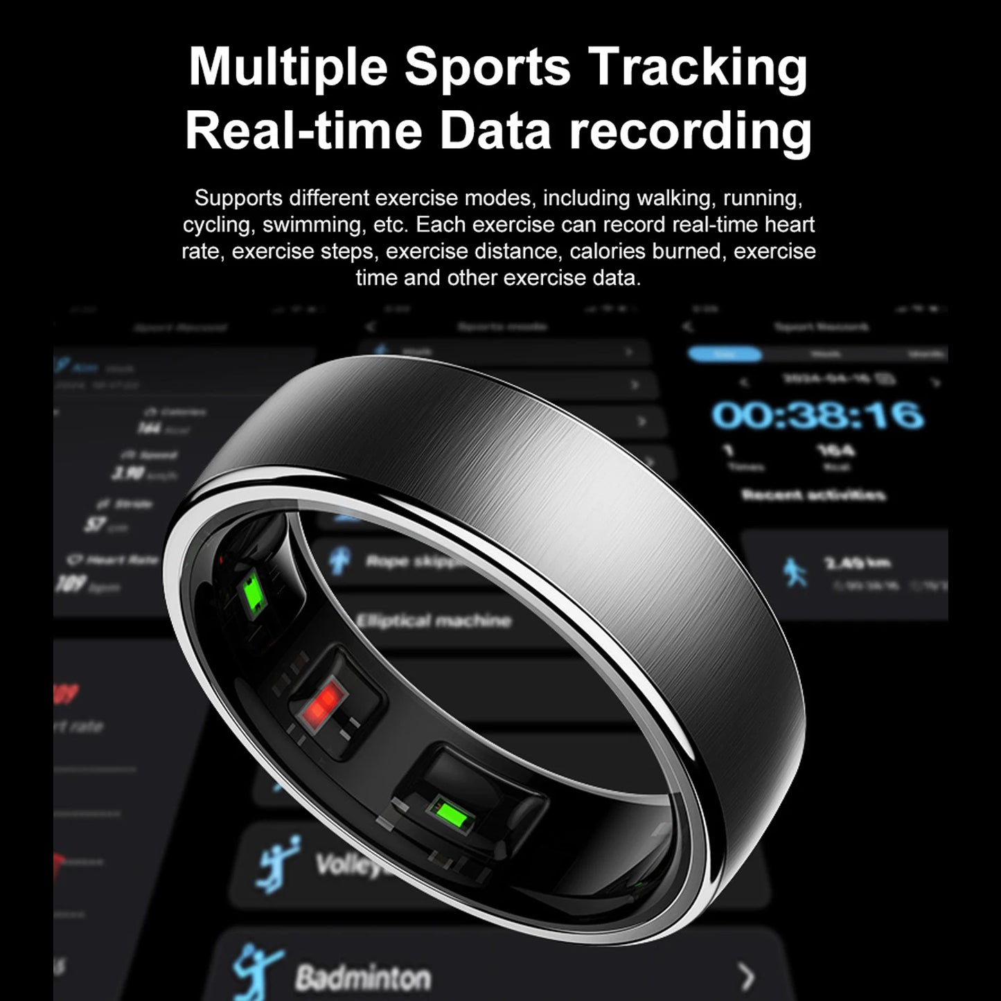 💍📱 Glomexia Smart Health Ring – Global Market Edition