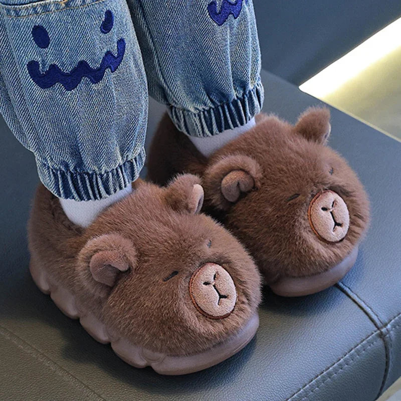 Women’s Faux Fur Platform Slippers 🐾❄️