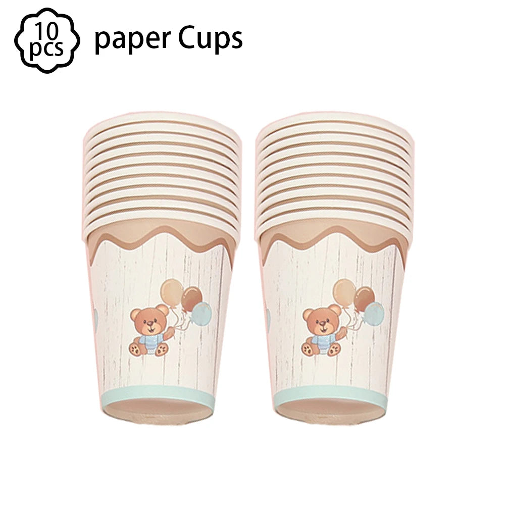 Premium Teddy Bear Birthday Balloon Decoration Set