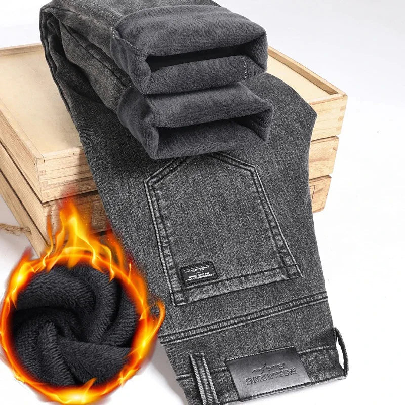 Glomexia Winter Warm Slim Jeans ❄️