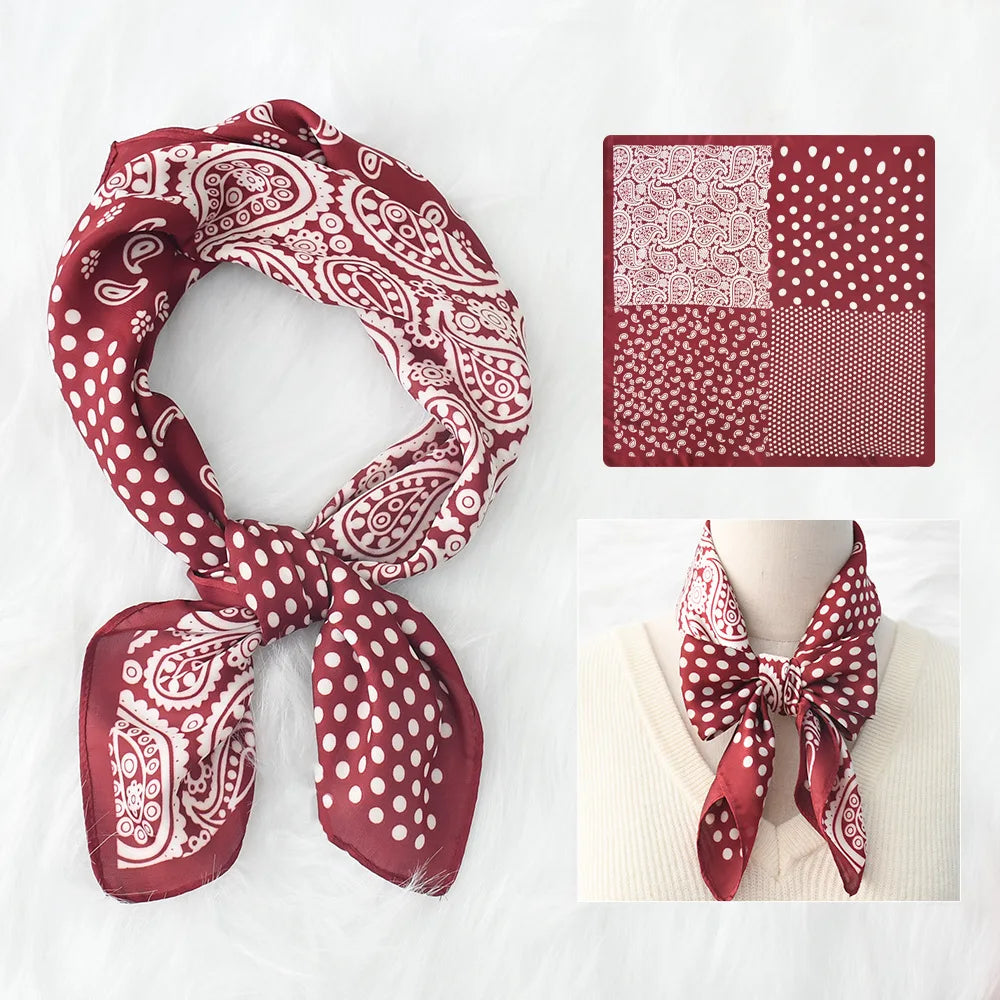 Women’s Luxury Silk Square Scarf Neckerchief