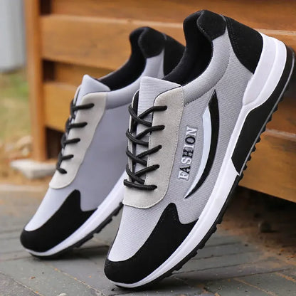Men’s Tennis Shoes for Hard Court | Breathable Canvas Sports Sneakers | Durable Rubber Sole Athletic Shoes