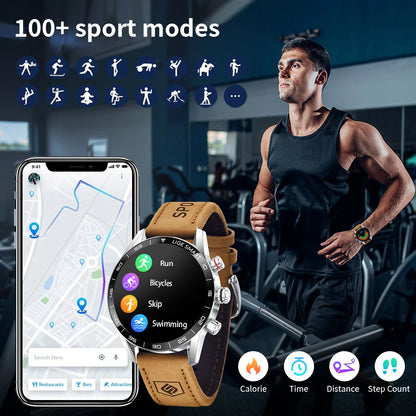 ⌚ LIGE Rugged Military GPS Smart Watch for Men | AMOLED HD | Bluetooth Call | Waterproof