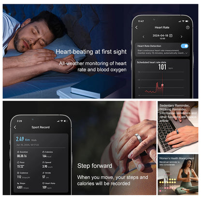 💍📱 Glomexia Smart Health Ring – Global Market Edition