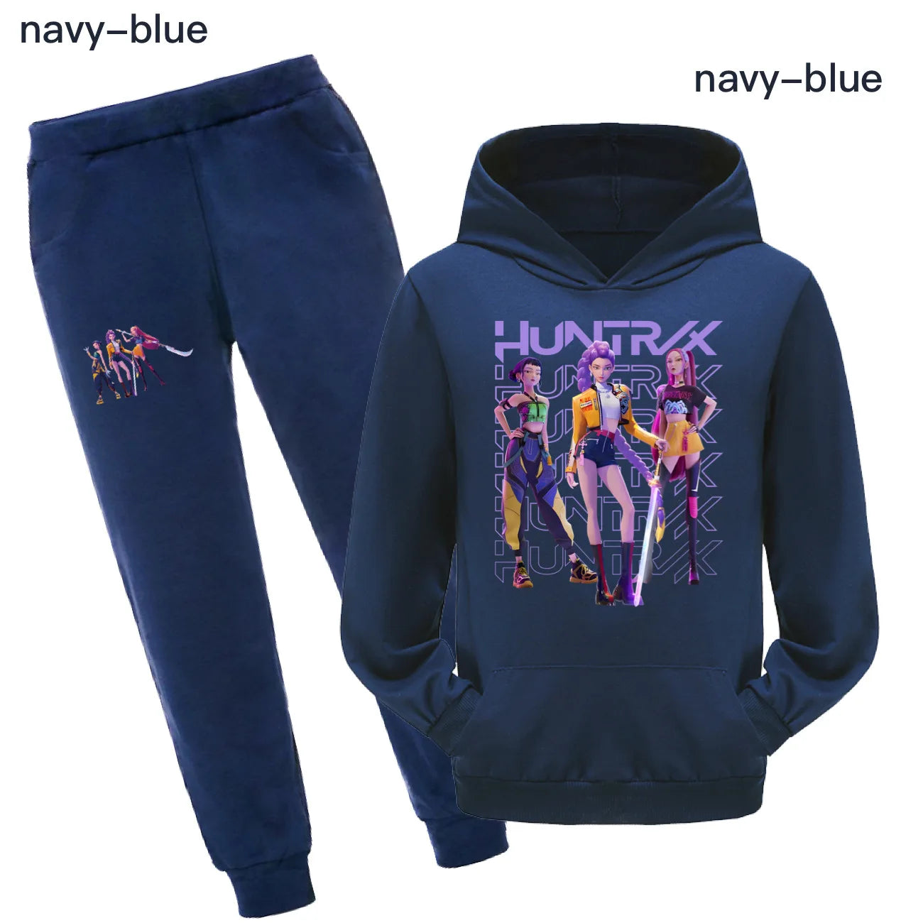 Glomexia Cartoon Hoodie Set – Teen Autumn Streetwear