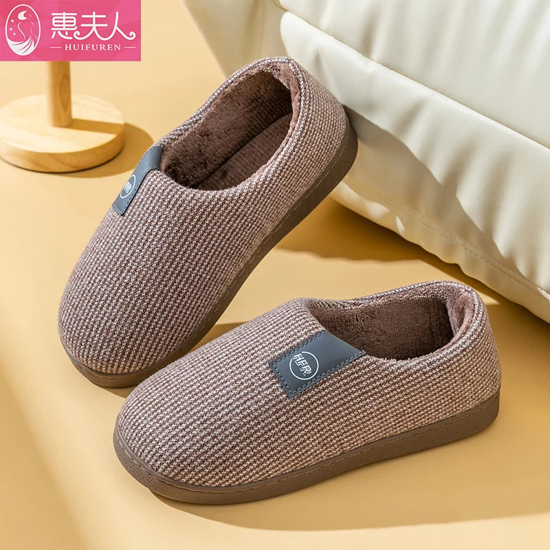 🧸 Winter Plush Home Slippers – Platform Warm Indoor Snow Shoes