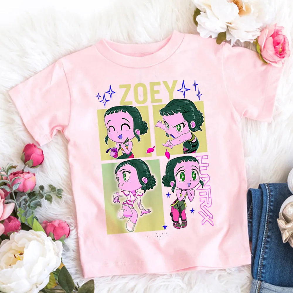 🧒🎤 Kids Anime Style Cartoon T-Shirt 👕✨