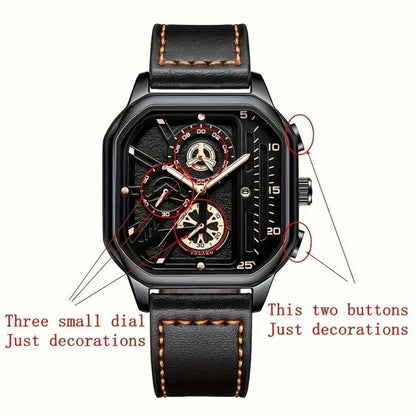 ⌚ Men’s Minimalist Quartz Leather Watch ✨
🕰️ Product Description