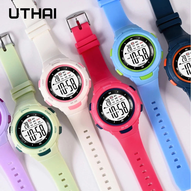 Kids Digital Watch – Luminous Waterproof Alarm Clock