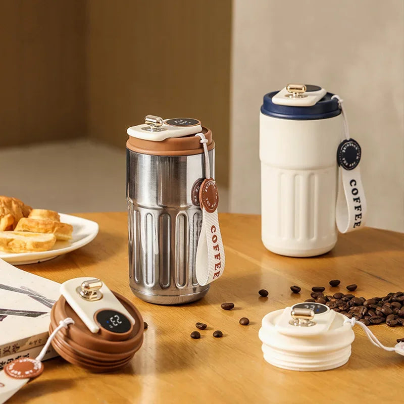 🌡️ Smart LED Temperature Thermos Cup (450ML) ☕✨