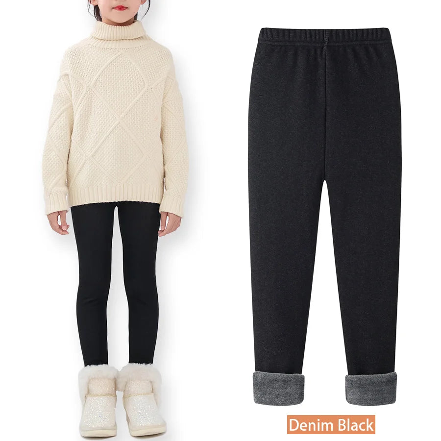 ❄️ CozyFlex Girls Thermal Leggings 🧦