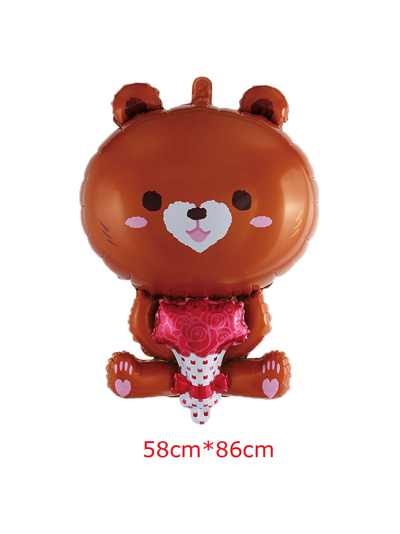 Large Kiss Me Love Heart Foil Balloon Stand