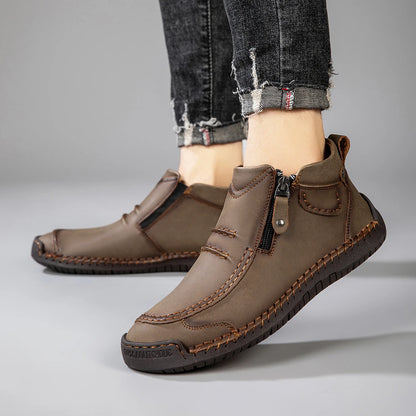 Handmade Leather Ankle Boots for Men