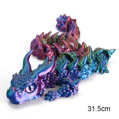 3D Printed Articulated Magic Dragon – Movable Joint Fidget Toy
