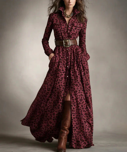 Owner Girl Plaid Long Dress 👗 | Trendy A-Line Button Style Women’s Wear