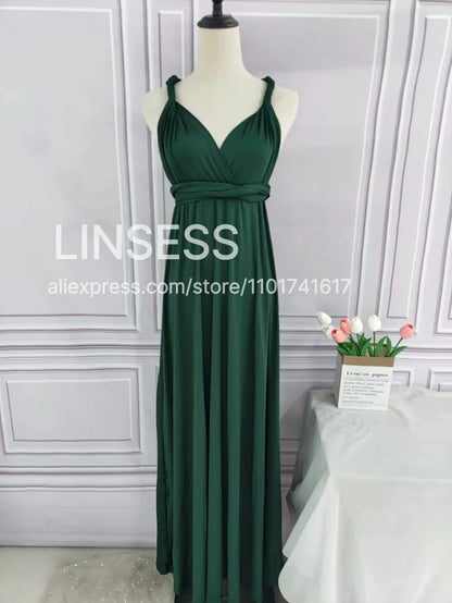 Rust Infinity Multiway Maxi Dress – Bridesmaid & Evening Gown