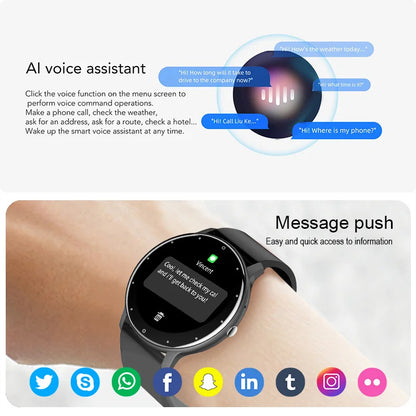⌚🔥 Glomexia LIGE Smart Watch – Fitness & Heart Rate Tracker